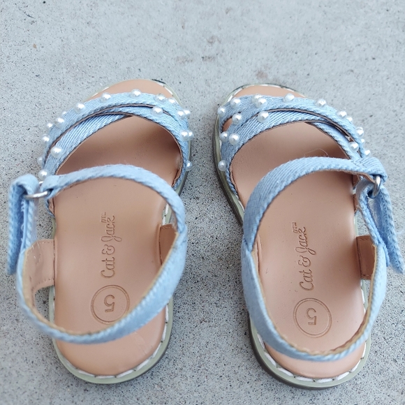Cat and Jack Toddler Jen Pearl Strap Sandals - Picture 7 of 10